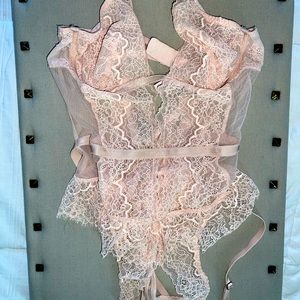 Victoria Secret Heart Lace Teddy!